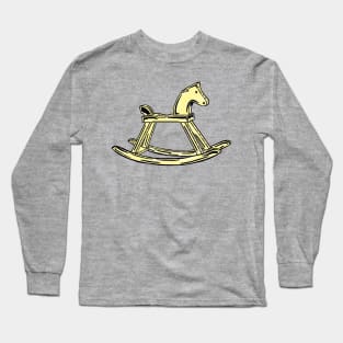 Yellow Rocking Horse Long Sleeve T-Shirt